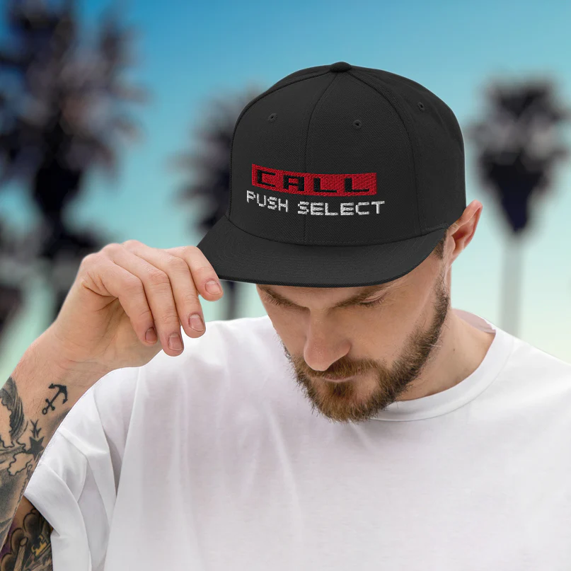 Call Incoming Embroidered Hat - Image 4