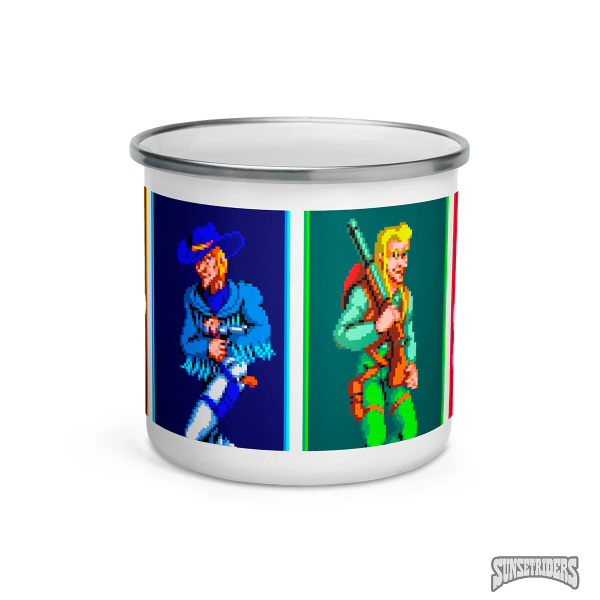 Sunset Riders Enamel Mug - Image 4
