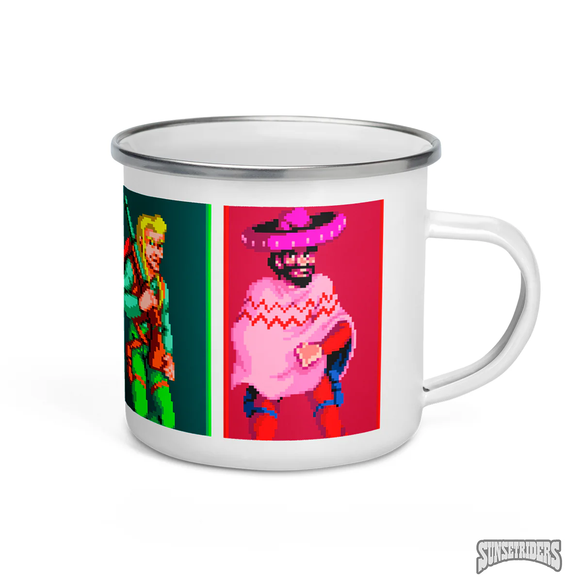 Sunset Riders Enamel Mug - Image 5