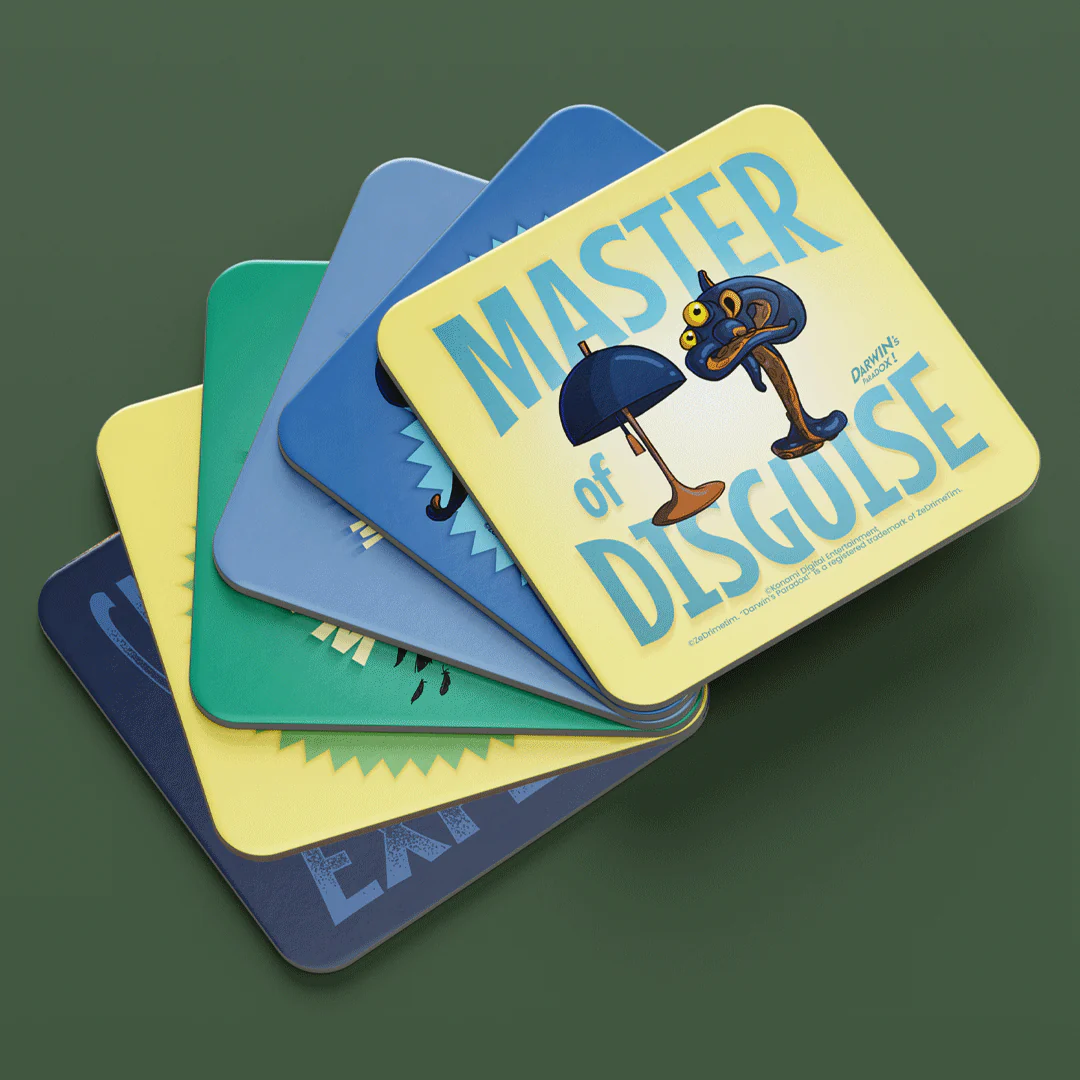 Darwin’s Set of 6 cork-back Coasters - Image 4