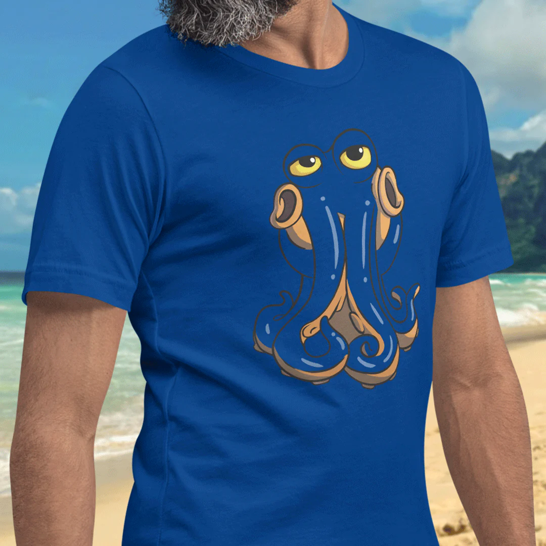 Darwins’s Camouflage T-Shirt (Blue) - Image 4