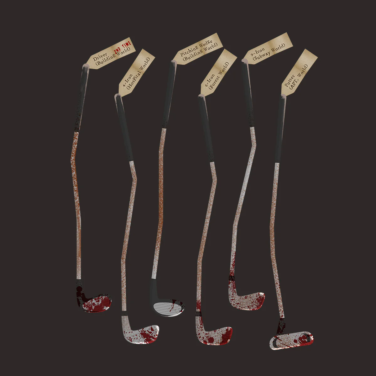 Golf Clubs T-Shirt - Image 2