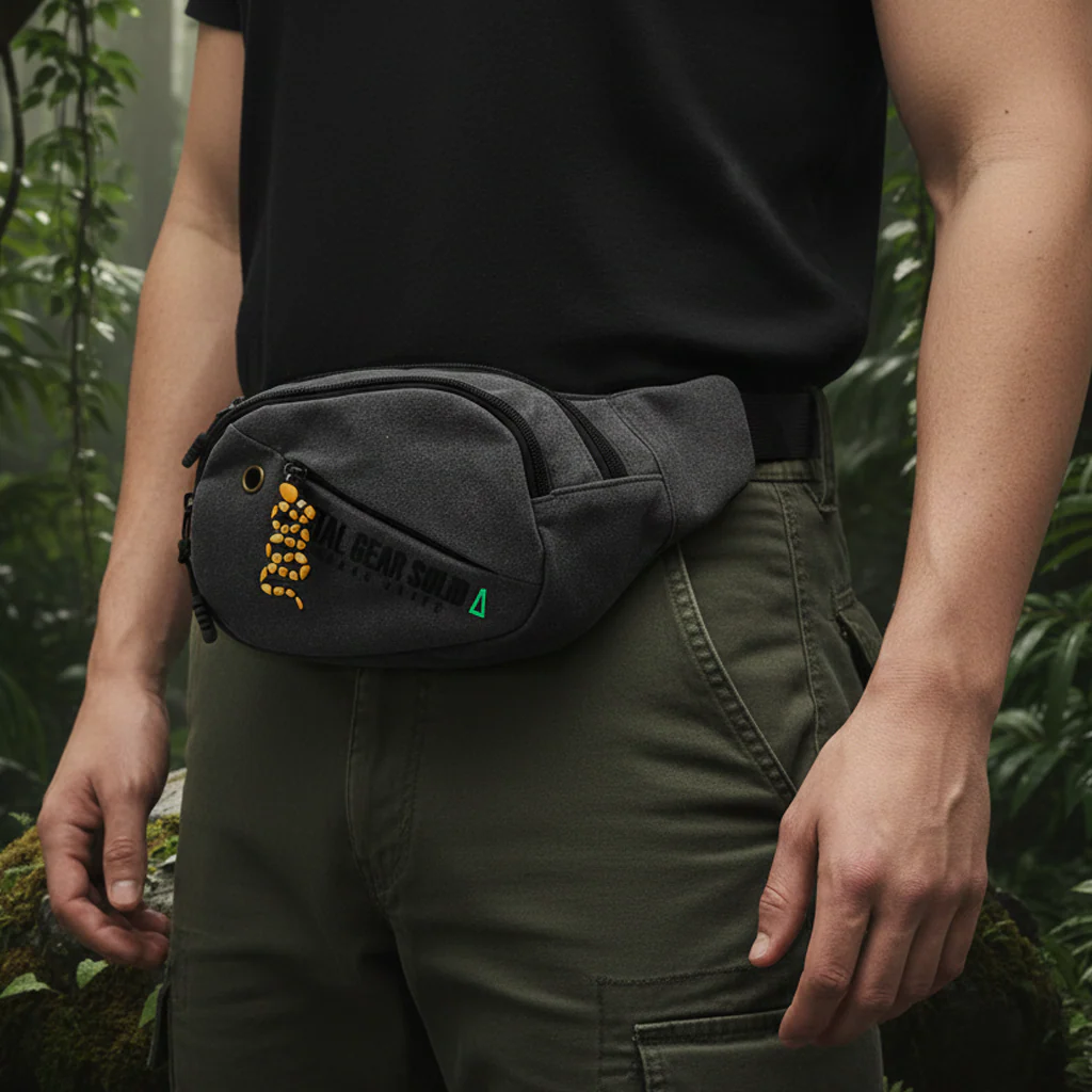 METAL GEAR SOLID Δ Black Fanny Pack - Image 6