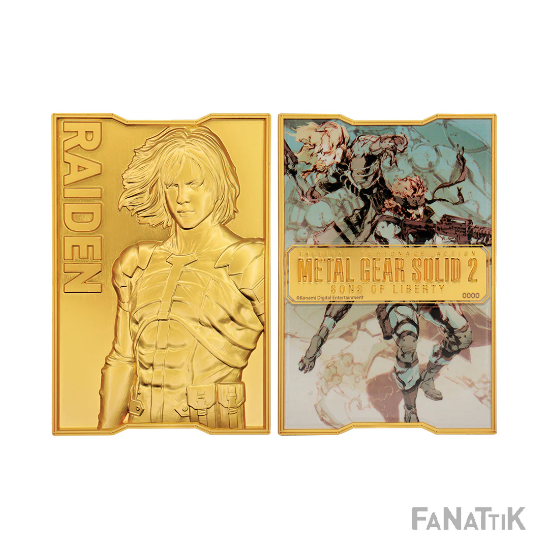 Metal Gear Solid 2: 24k Gold Plated Raiden Ingot