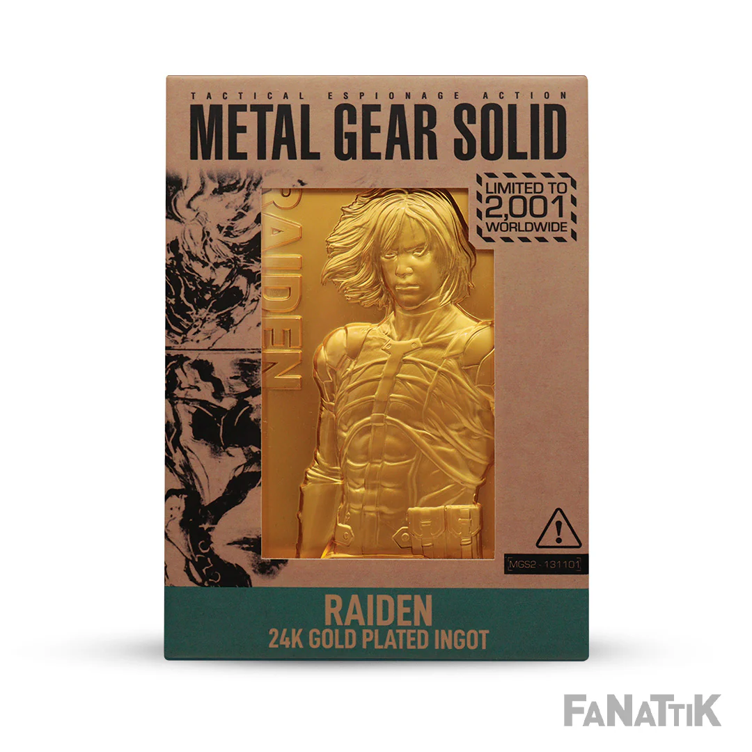 Metal Gear Solid 2: 24k Gold Plated Raiden Ingot - Image 3