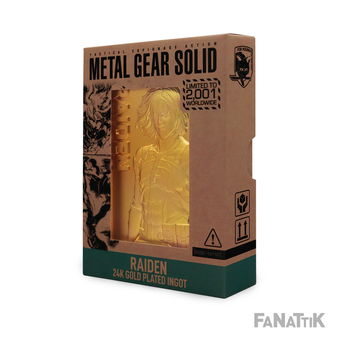 Metal Gear Solid 2: 24k Gold Plated Raiden Ingot - Image 4