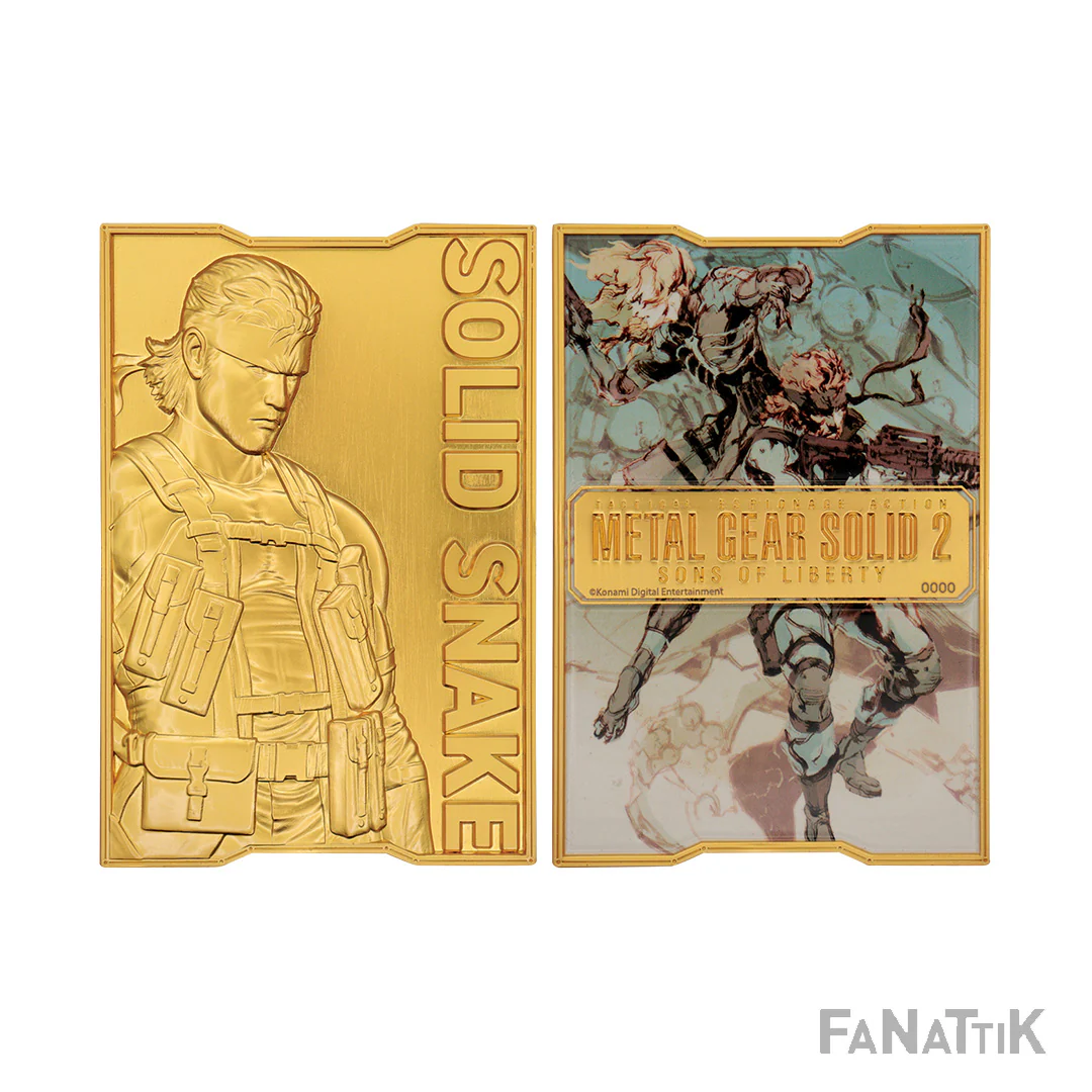 Metal Gear Solid 2: 24k Gold Plated Snake Ingot