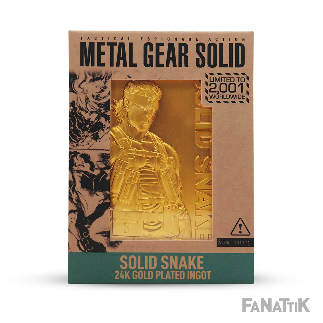 Metal Gear Solid 2: 24k Gold Plated Snake Ingot - Image 3