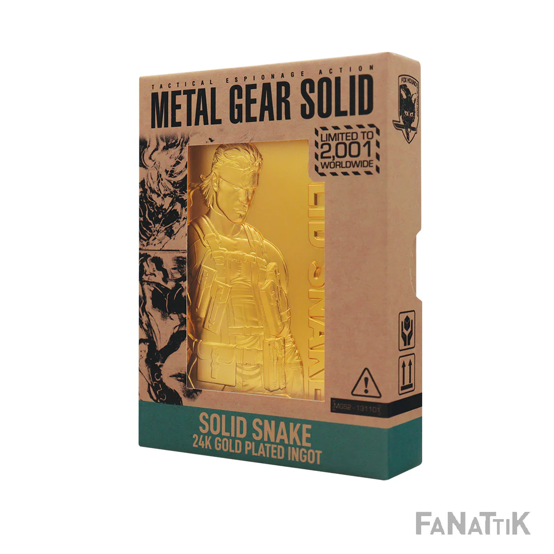 Metal Gear Solid 2: 24k Gold Plated Snake Ingot - Image 4