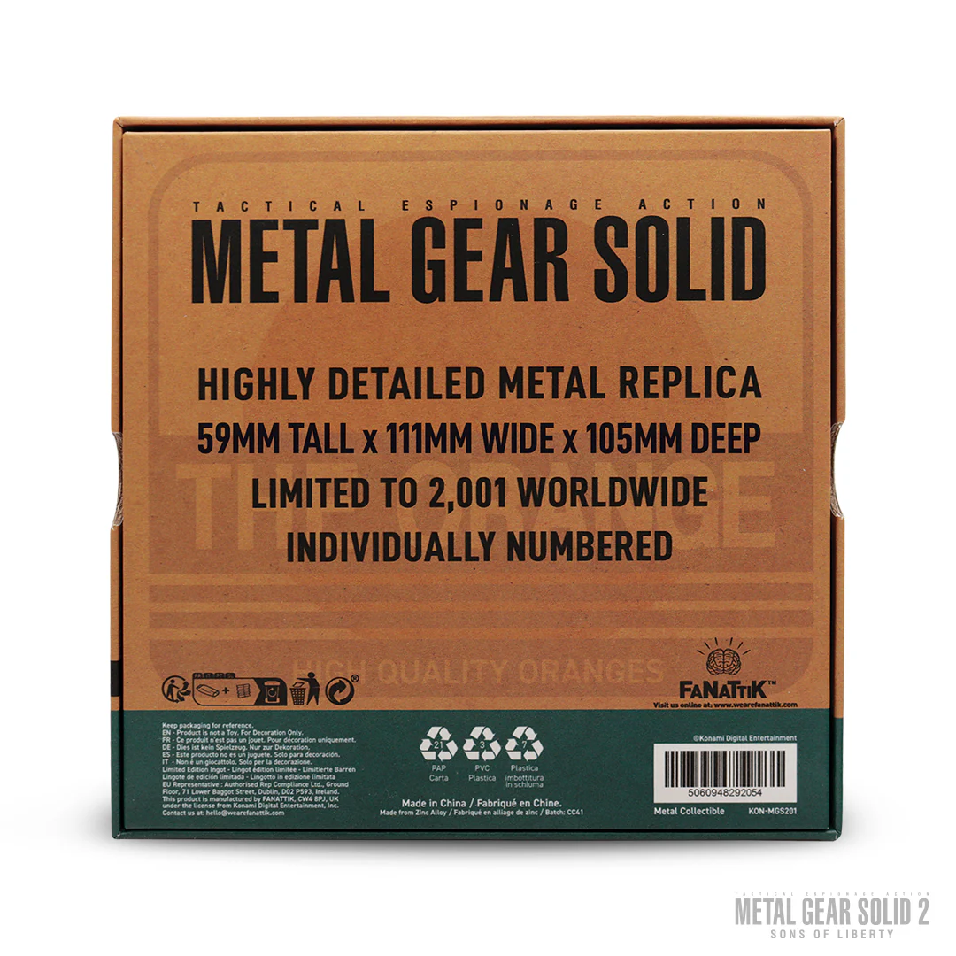 Metal Gear Solid 2 Replica Cardboard Box - Image 12