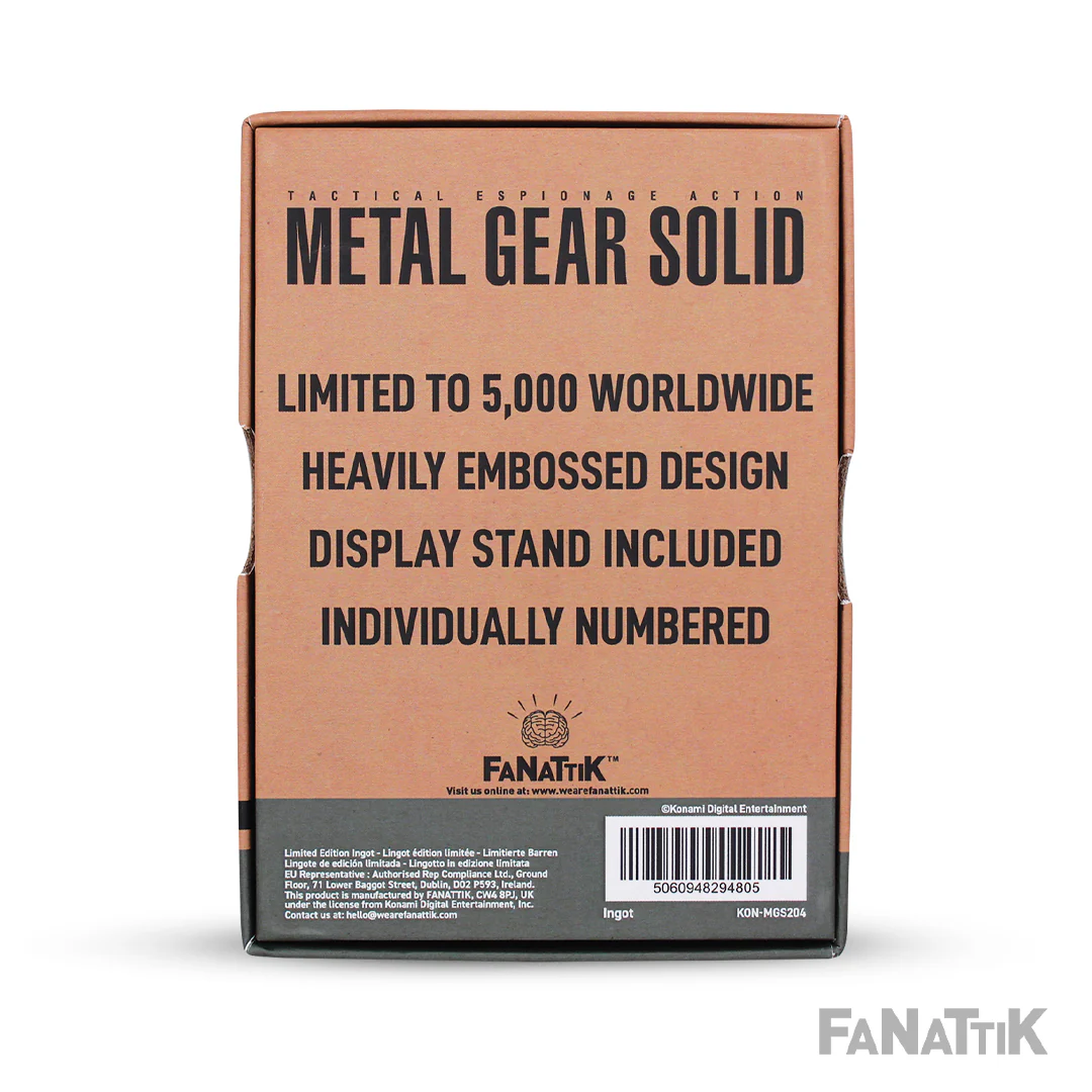 Metal Gear Solid 2 Snake Ingot - Image 3