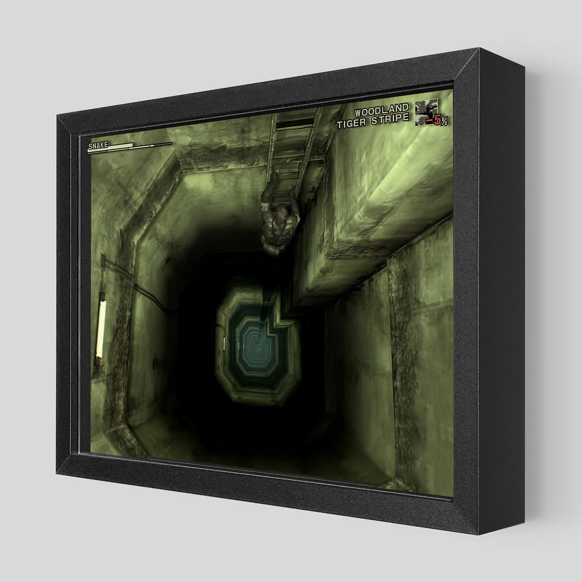 MGS3 Ladder Climb Shadowbox Art - Image 2