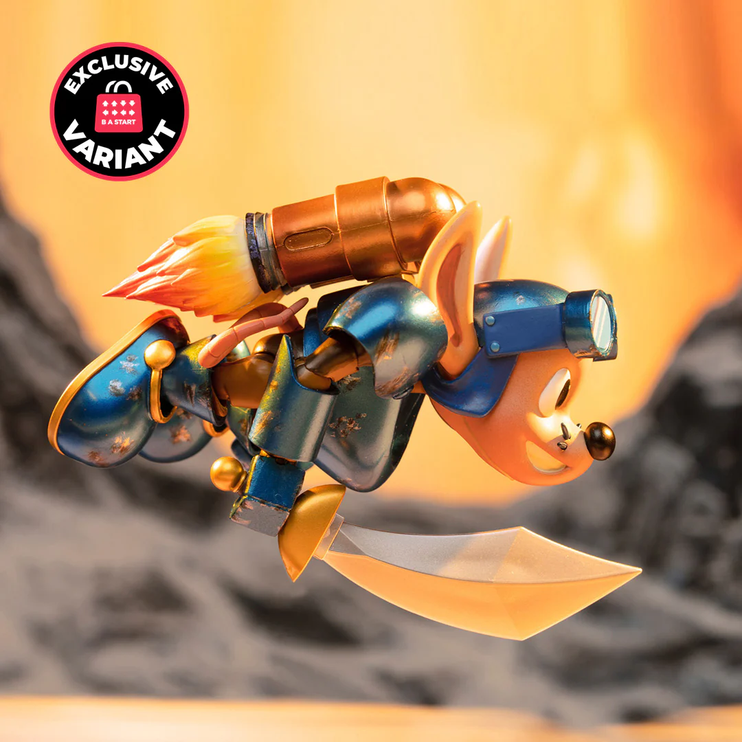 Rocket Knight Adventures: Sparkster Action Figure (Battle Damage Variant) - Image 3