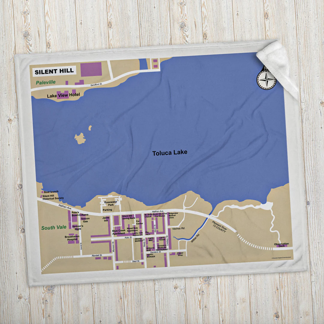 SILENT HILL 2 Map Throw Blanket - Image 5