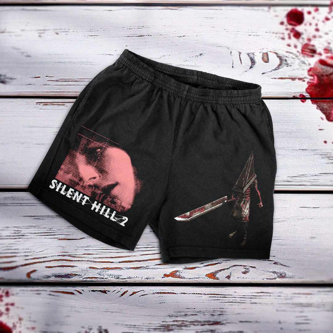 Silent Hill • Red Pyramid Thing Shorts (OKS Exclusive Color Way) - Image 3