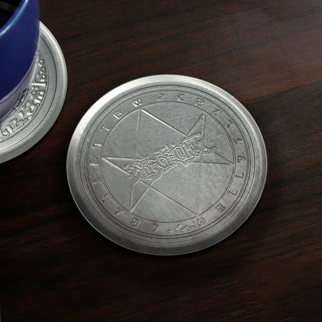 Yu-Gi-Oh! Set of 4 Embossed Metal Coasters - Image 4