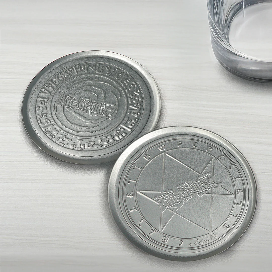 Yu-Gi-Oh! Set of 4 Embossed Metal Coasters - Image 5